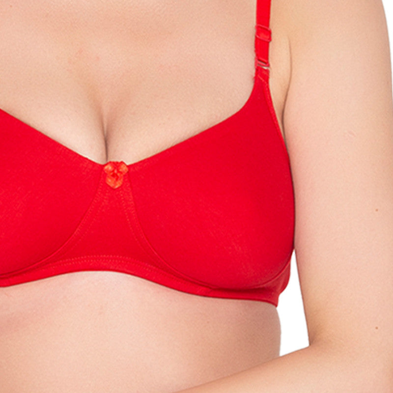 Women’s seamless Non-Padded, Non-Wired Bra (BR014-RED)