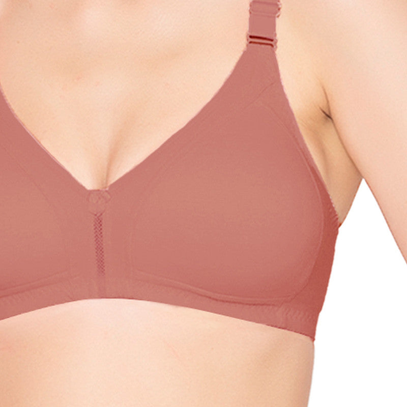 Women's Full Coverage and Non- Padded Supima Cotton spacer and Minimiser Bra (BR017-WINE)