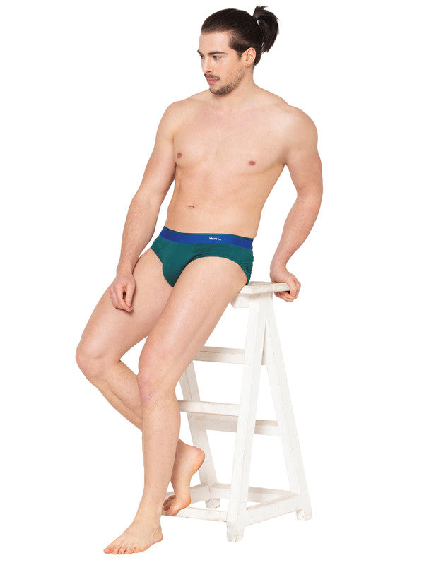 Groversons Paris Beauty Men'S Top Elastic Brief (GREEN)