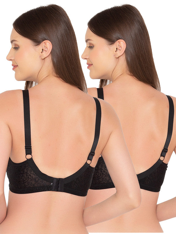 Women's Pack of 2 Non-Padded, Wirefree, Full-Coverage Bra (COMB06-HOT –  gsparisbeauty