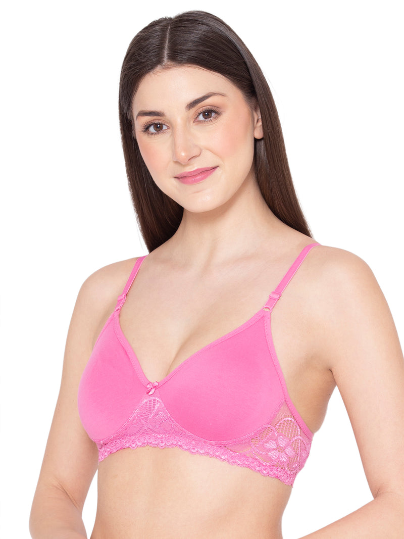 Buy Groversons Paris Beauty Full Coverage Floral Print Padded Bra - Grey  online