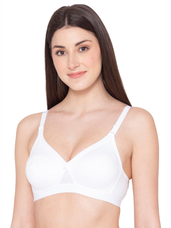 Buy Groversons Paris Beauty Women's Cotton Non-Padded Wireless Super Lift  Full Coverage Bra - Pink (44B) Online