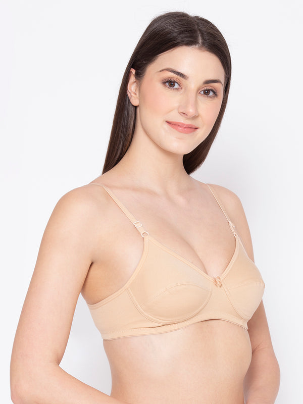 Buy Groversons Paris Beauty Pack of 2 Full Support Non Padded Non Wired  Plus Size Basic Bra (COMB27-C06-C06-32B) White at