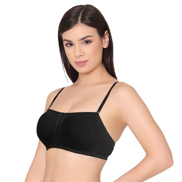 Buy online Black Polyester Tshirt Bra from lingerie for Women by Quttos for  ₹320 at 60% off