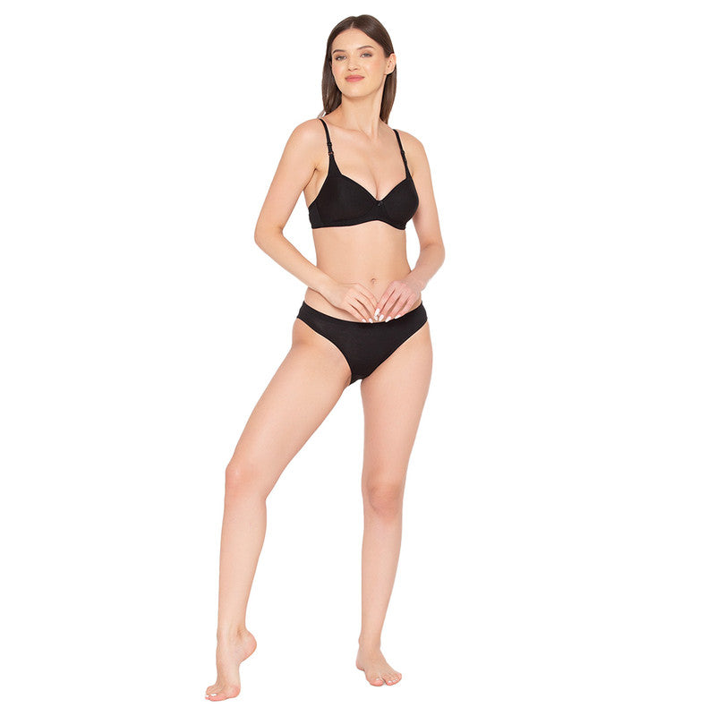 Buy Groversons Paris Beauty Women's Padded, Non-Wired, Seamless T-Shirt Bra  (BR007-BLACK-30B) at