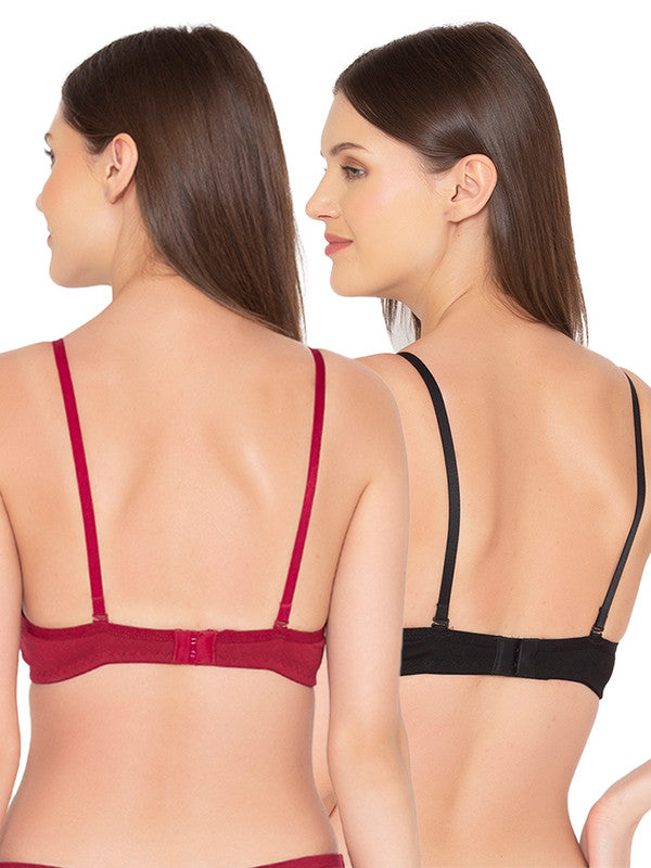 Buy Groversons Paris Beauty Light Padded Cotton Rich Bra Pack of 2