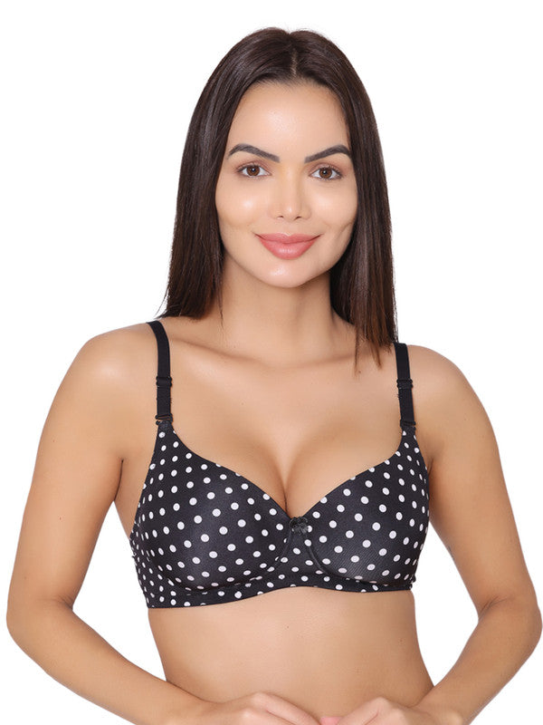 Assorted Non padded seamed small floral printed Bra & Panty Set- Brown –  gsparisbeauty