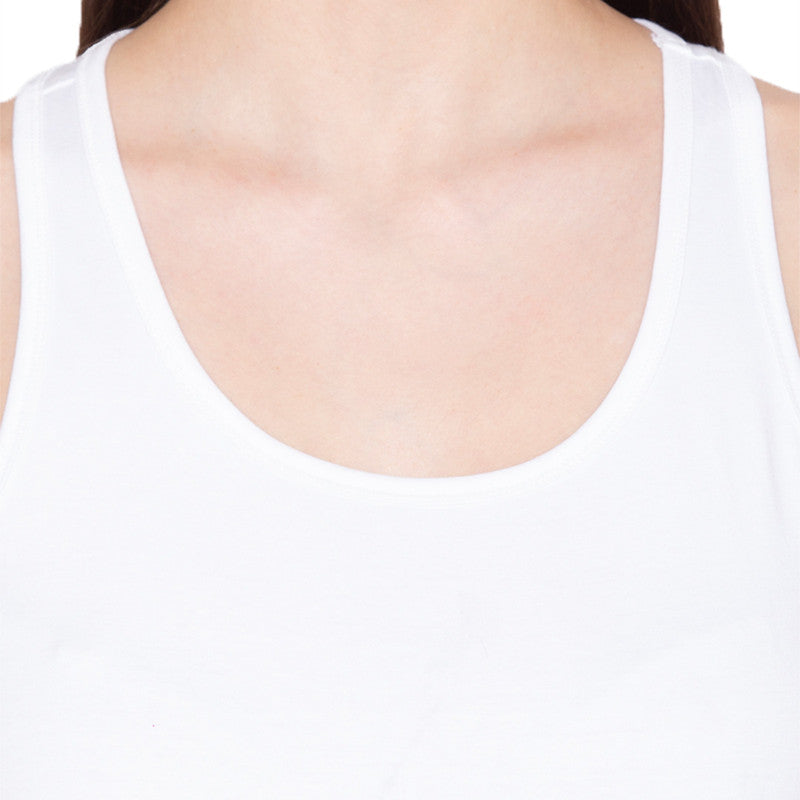 Groversons Paris Beauty Round Neck Camisole for Women (CM01001-WHITE)