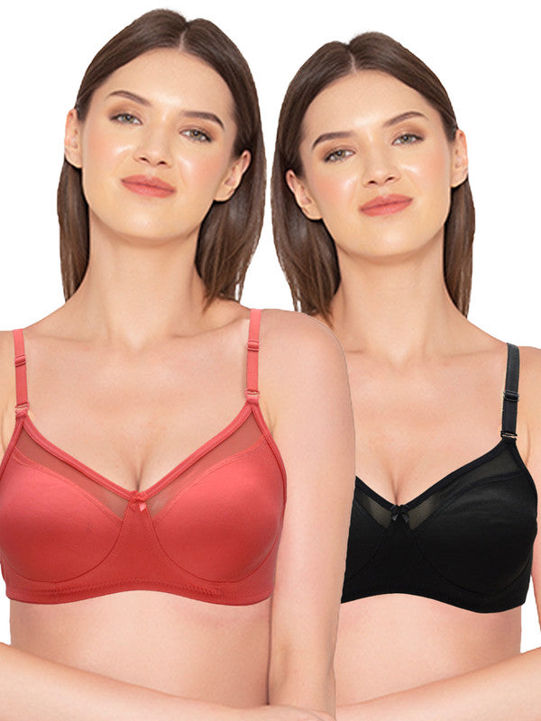 Buy Groversons Paris Beauty Women's Non-Padded Non-Wired Seamed Full  Coverage Sports Bra (BR166-BLACK-28) at
