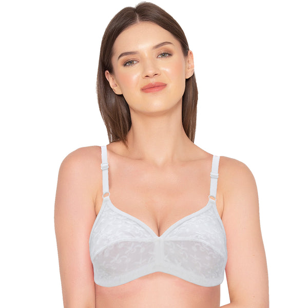 Buy Groversons Paris Beauty Soft Cotton Non-Padded Non-Wired Summer  Everyday Bra(BR060-WHITE-30B) at