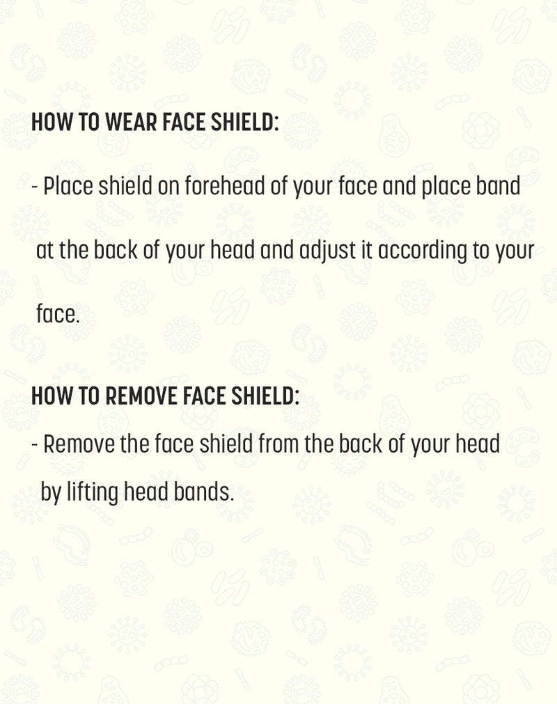 Safety Face Shield with Elasticized Head Band