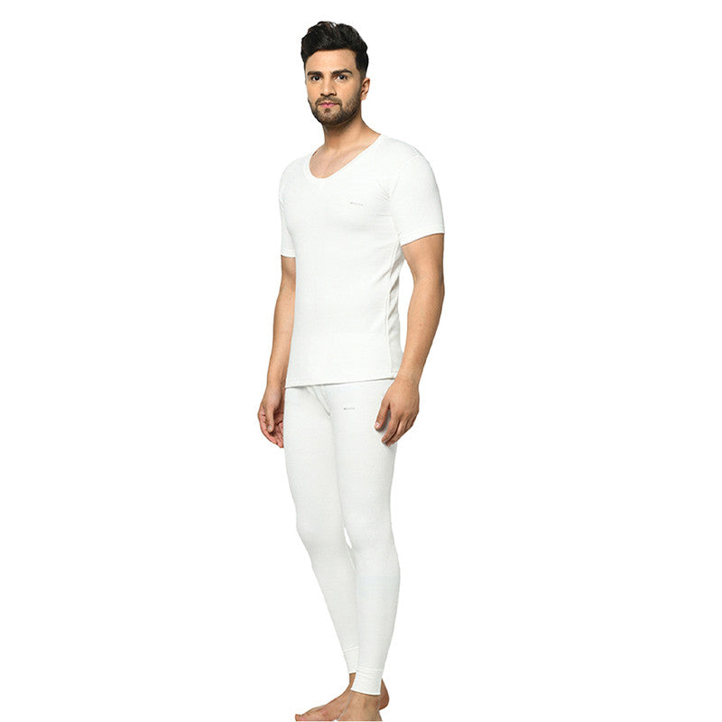 Groversons Paris Beauty Men's Thermal Upper Innerwear For All Day Warmth (G-1102-PEARL WHITE)