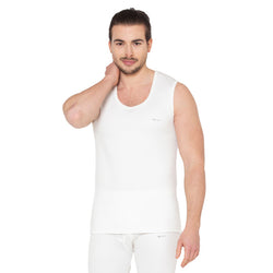 Groversons Paris Beauty Men's Thermal Upper Innerwear For All Day Warmth (G-1105-PEARL WHITE)