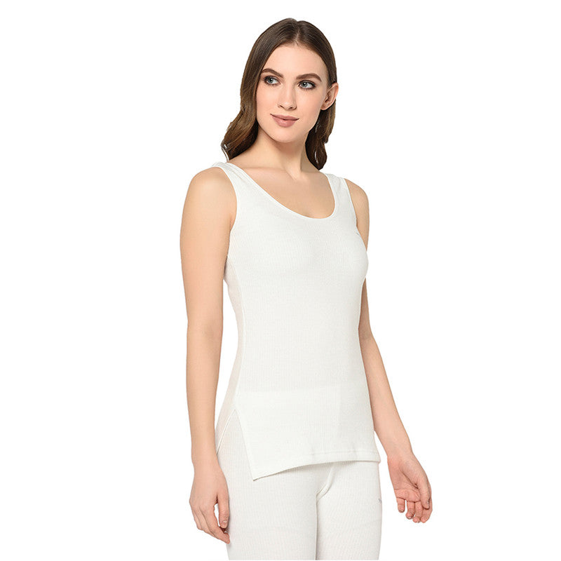 Groversons Paris Beauty Women's Thermal Innerwear Tops for All-Day Warmth (G-3101 PEARL WHITE)