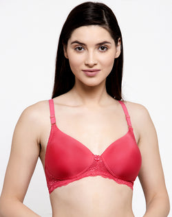 Delicate Lace Bras-Buy Non Wired Padded Lace Bra Online