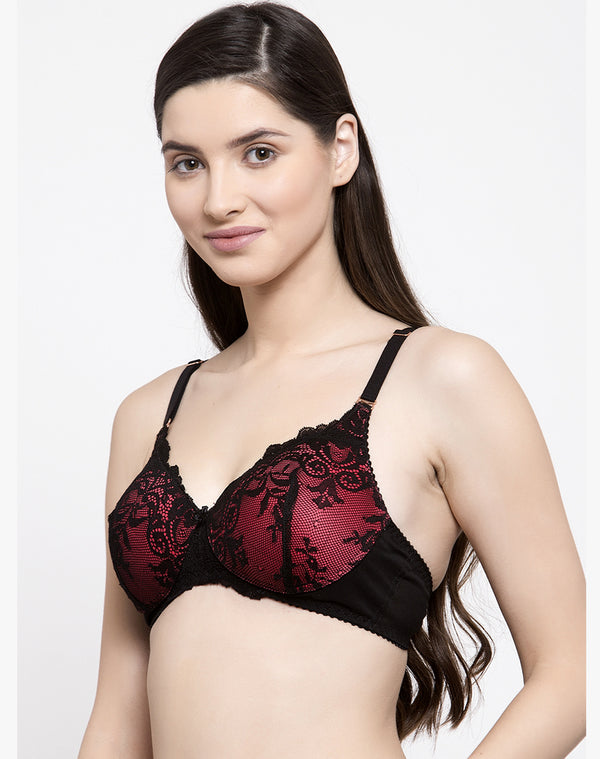 Net Lace Ladies Pink Lingerie Set at Rs 105/set in Noida