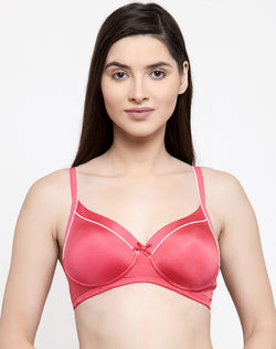 Padded Bra-Buy Non Wired Soft Padded Bra(Coral)