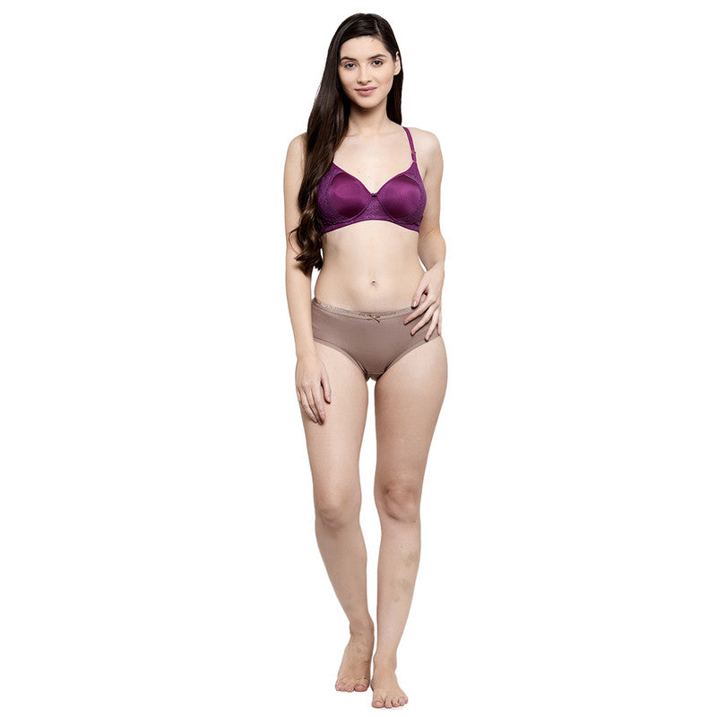 Buy Lightly Padded Non-Wired Full Cup Multiway T-shirt Bra in Wine