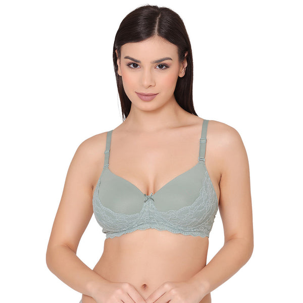 Groversons Paris Beauty Women's Full Coverage And Non-Padded Supima Cotton  Spacer And Minimizer Bra (COMB08)