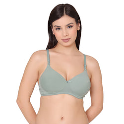 Women's Padded, Non-Wired, Multiway, T-Shirt Bra (BR094-GREEN) –  gsparisbeauty