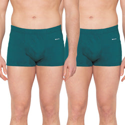 Groversons Paris Beauty Men's Pack of 2 Inner Elastic Trunk (GREEN)