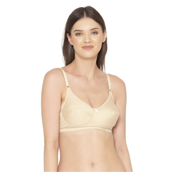 Groversons Paris Beauty Cotton Rich Non-Padded-Non-Wired Everyday Bra (BR052-SKIN)