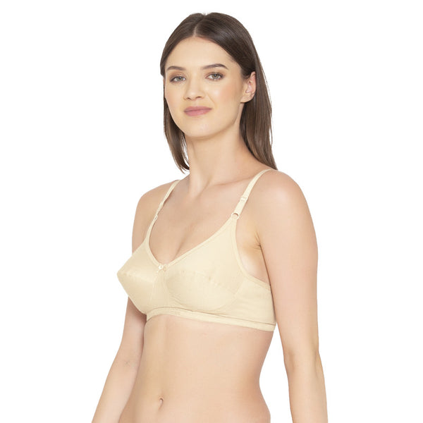 Groversons Paris Beauty Cotton Rich Non-Padded-Non-Wired Everyday Bra (BR052-SKIN)
