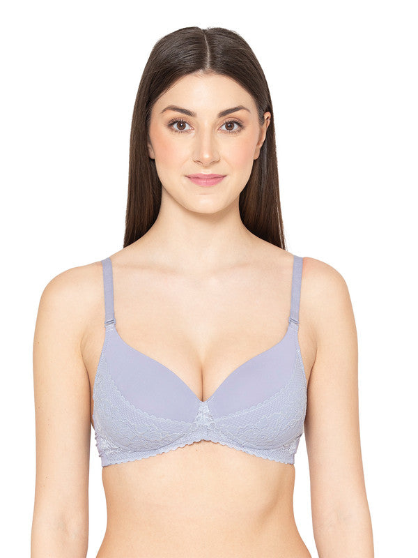 Women's Padded, Non-Wired, Multiway, T-Shirt Bra with lace (BR116