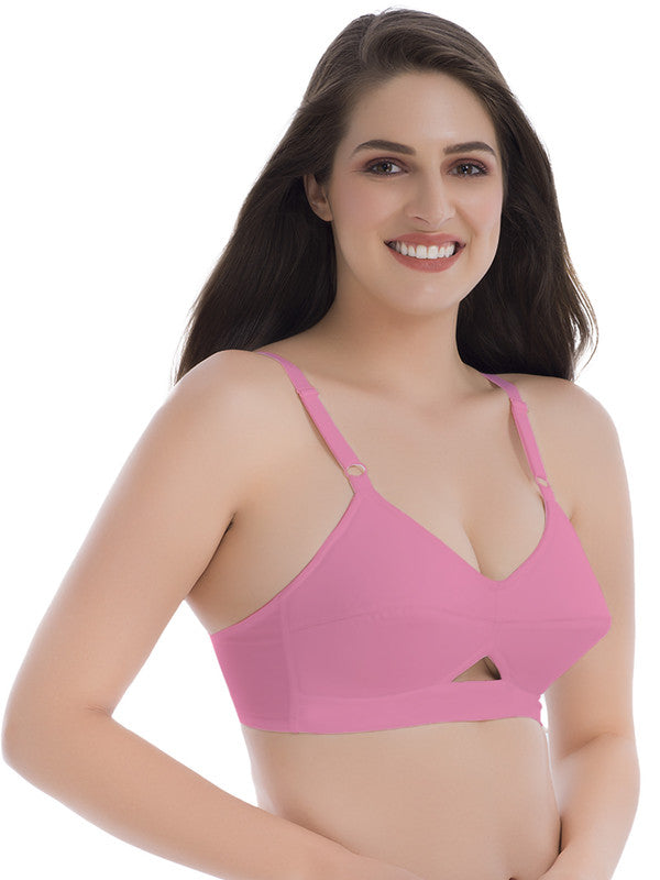 Buy GROVERSONS PARIS BEAUTY Coral Women's Full Coverage Padded Women's Full  Coverage Everyday Bra