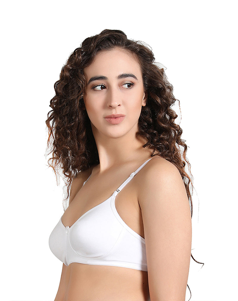 Non wired full coverage bra in soft cotton fabric - Set of 2 – gsparisbeauty