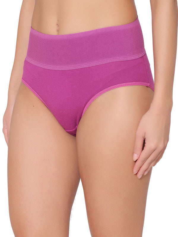 Women's Cotton Hipster Underwear with Lace Waistband - Auden™ Berry Purple  XS