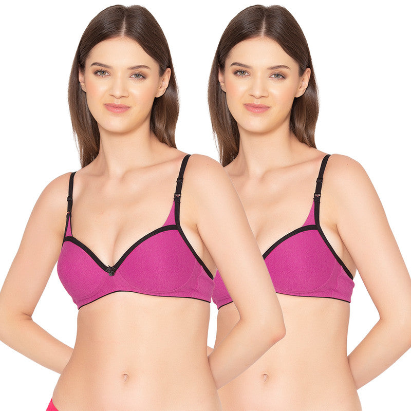 Buy Groversons Paris Beauty Women's Pack of 2 Seamless Non-Padded