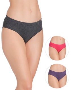 Panties online-Buy Rear Coverage Panties In Melange Colors – gsparisbeauty