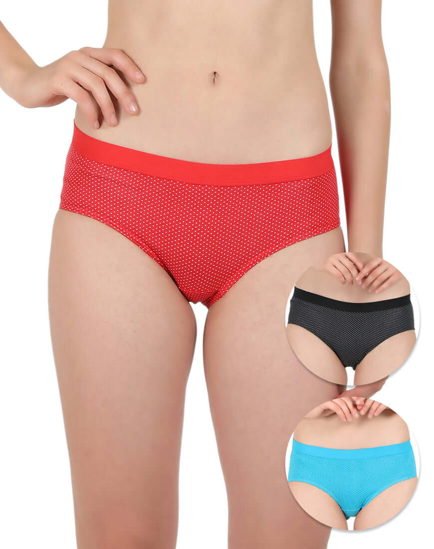 Ladies Underwear-Buy Outer Elastic Polka Dot Panties Online