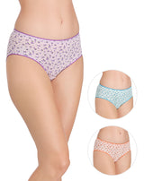Womens cotton panties with a cute flower print. trendy womens