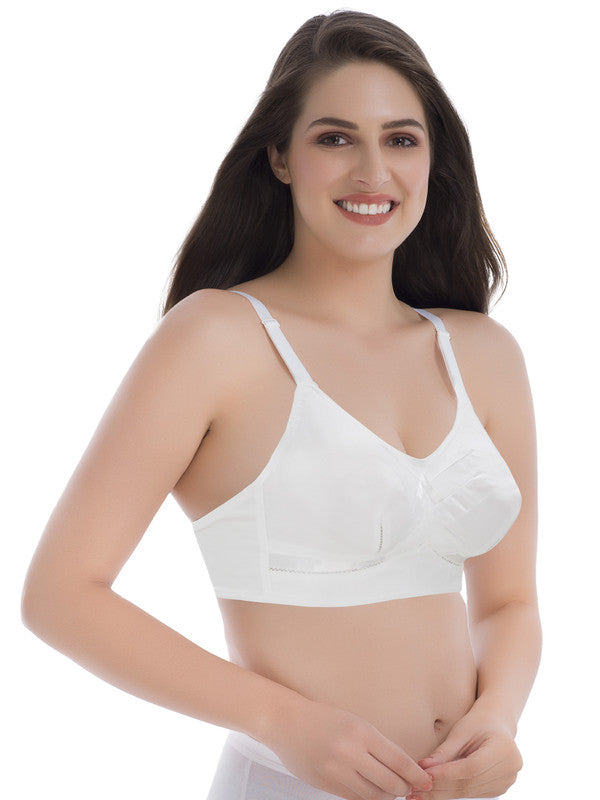 Groversons Paris Beauty Padded & wirefree cotton t-shirt bra with 3/4  coverage in floral print (Grey) Women Full Coverage Heavily Padded Bra - Buy  Groversons Paris Beauty Padded & wirefree cotton t-shirt