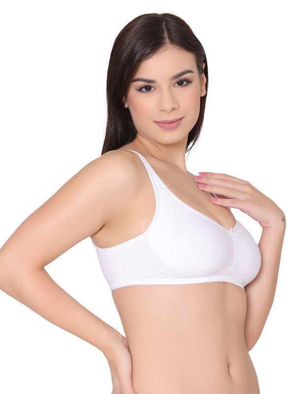 Women's Non-padded Non-wired Side Support Encircled Bra (BR132-WHITE) –  gsparisbeauty