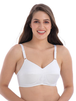 Buy Groversons Paris Beauty Organic Cotton Non-Padded Non-Wired Full  Coverage Bra (BR016) Online at Best Prices in India - JioMart.