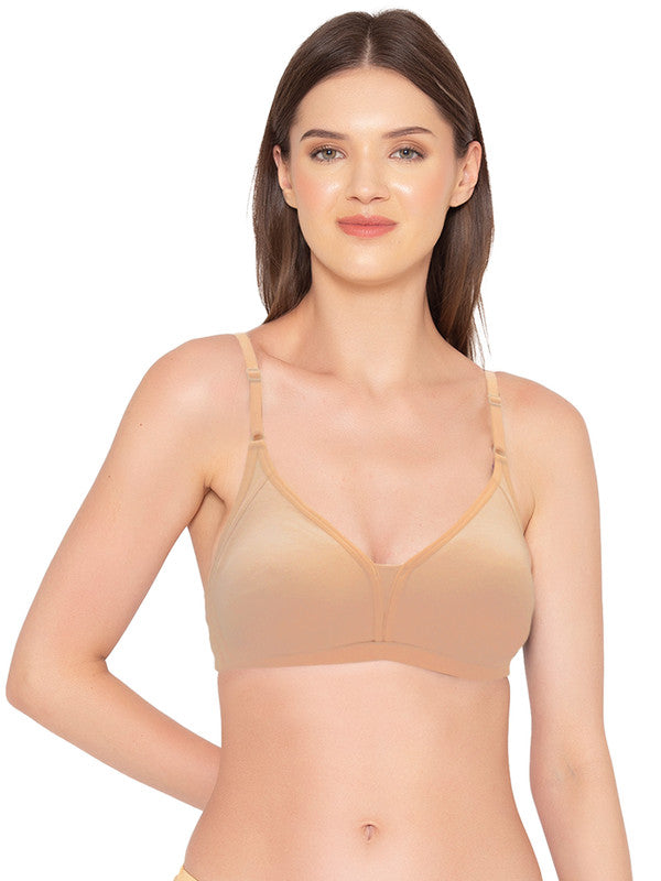 Groversons Paris Beauty Women's Non-Padded, Non-Wired, Multiway, T-Shirt Bra , Moulded Bra (BR185-TOASTED ALMOND)