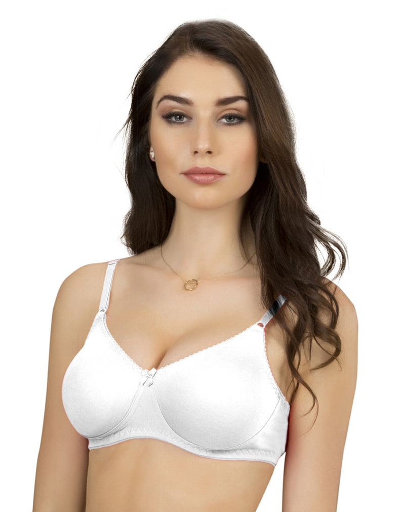 Non Padded Non Wired Seamless T-Shirt Bra - White